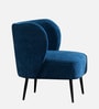Boucle Lounge Chair In Blue Color