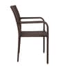 Boulder Wicker Table And Chair Set Brown Black Dual Tone Finish