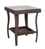 Boulder Wicker Table And Chair Set Brown Black Dual Tone Finish