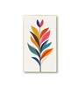 Flowers Wall Painting Canvas Set of 4 Gold Frame