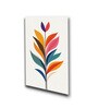 Flowers Wall Painting Canvas Set of 4 White Frame