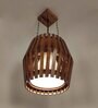 Bourbon Brown Solid Wood Single Hanging Light