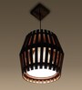 Bourbon Brown Solid Wood Single Hanging Light