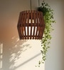 Bourbon Brown Solid Wood Single Hanging Light