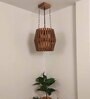 Bourbon Brown Solid Wood Single Hanging Light