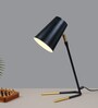 Atlier Black Study Lamp With Metal Base