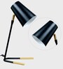 Atlier Black Study Lamp With Metal Base