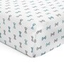 Bows Baby Bed Sheet in Blue