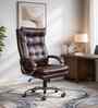 Boxer High Back Leatherette Executive Chair In Brown Colour