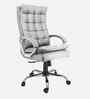 Boxer High Back Leatherette Executive Chair In Grey Colour