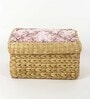 (1Pc) Mauve Seagrass Handmade Eco-Friendly Storage Box & Organiser