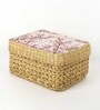 (1Pc) Mauve Seagrass Handmade Eco-Friendly Storage Box & Organiser