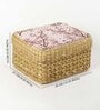(1Pc) Mauve Seagrass Handmade Eco-Friendly Storage Box & Organiser