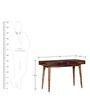 Boyd Dressing Table in Provincial Teak Finish on Rent