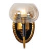 Flamingo Metal Wallchieres (Black & Gold)