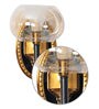 Flamingo Metal Wallchieres (Black & Gold)