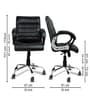 Bozo Medium Back Office Executive Chair In Black Colour