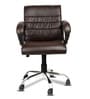 Bozo Medium Back Office Executive Chair In Dark Brown Colour