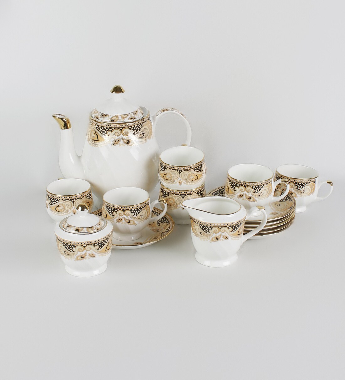 Buy BP Bharat Bone China Tea Set Set of 15 Online Bone China Cups