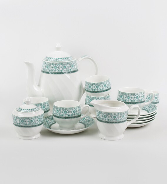 Buy BP Bharat Bone China Tea Set Set of 15 Online Cups & Saucers Cups & Saucers