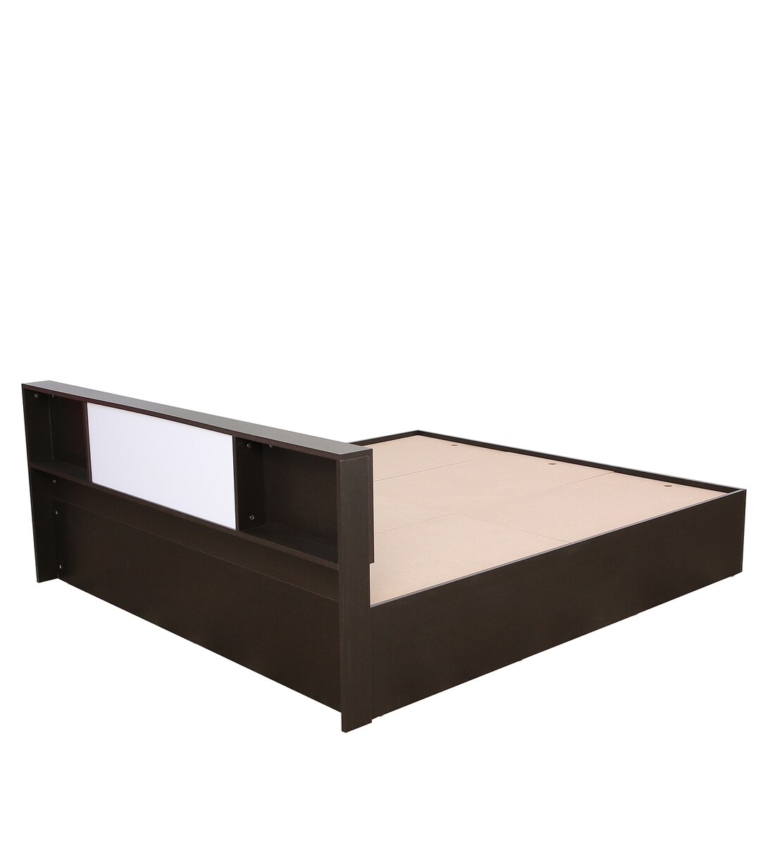 Buy Braco King Size Bed with Box Storage in Wenge Finish Mintwud by