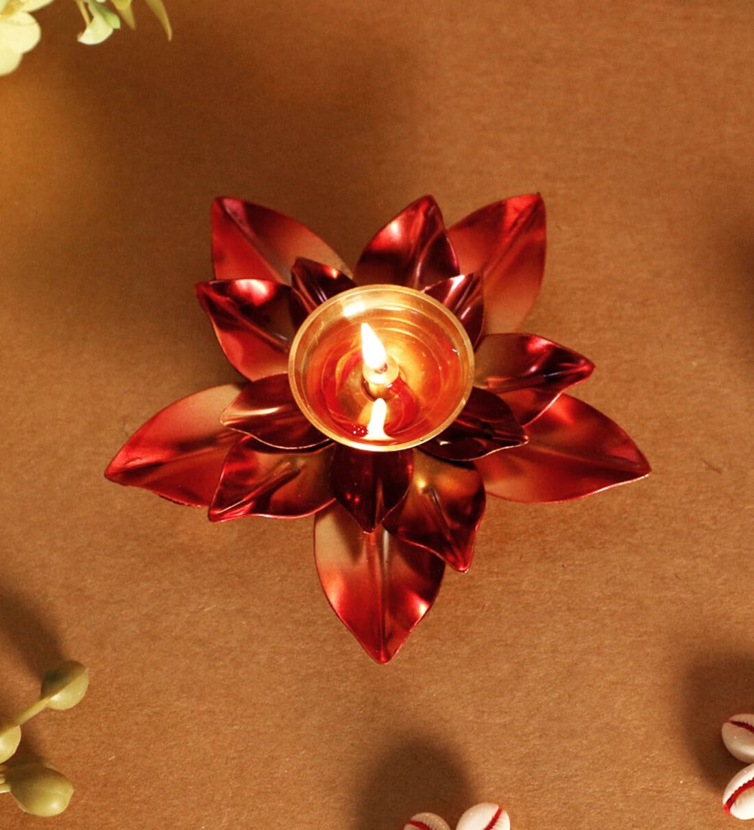 lotus flower diya