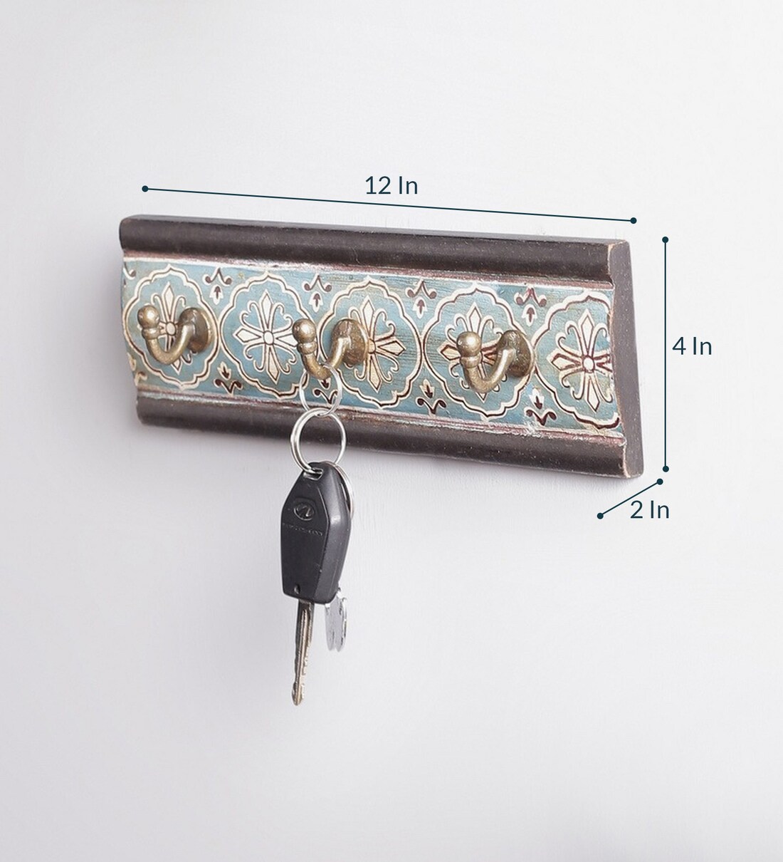 Buy Brass FittedWooden Painted Key Holder by Craft Tree Online Modern