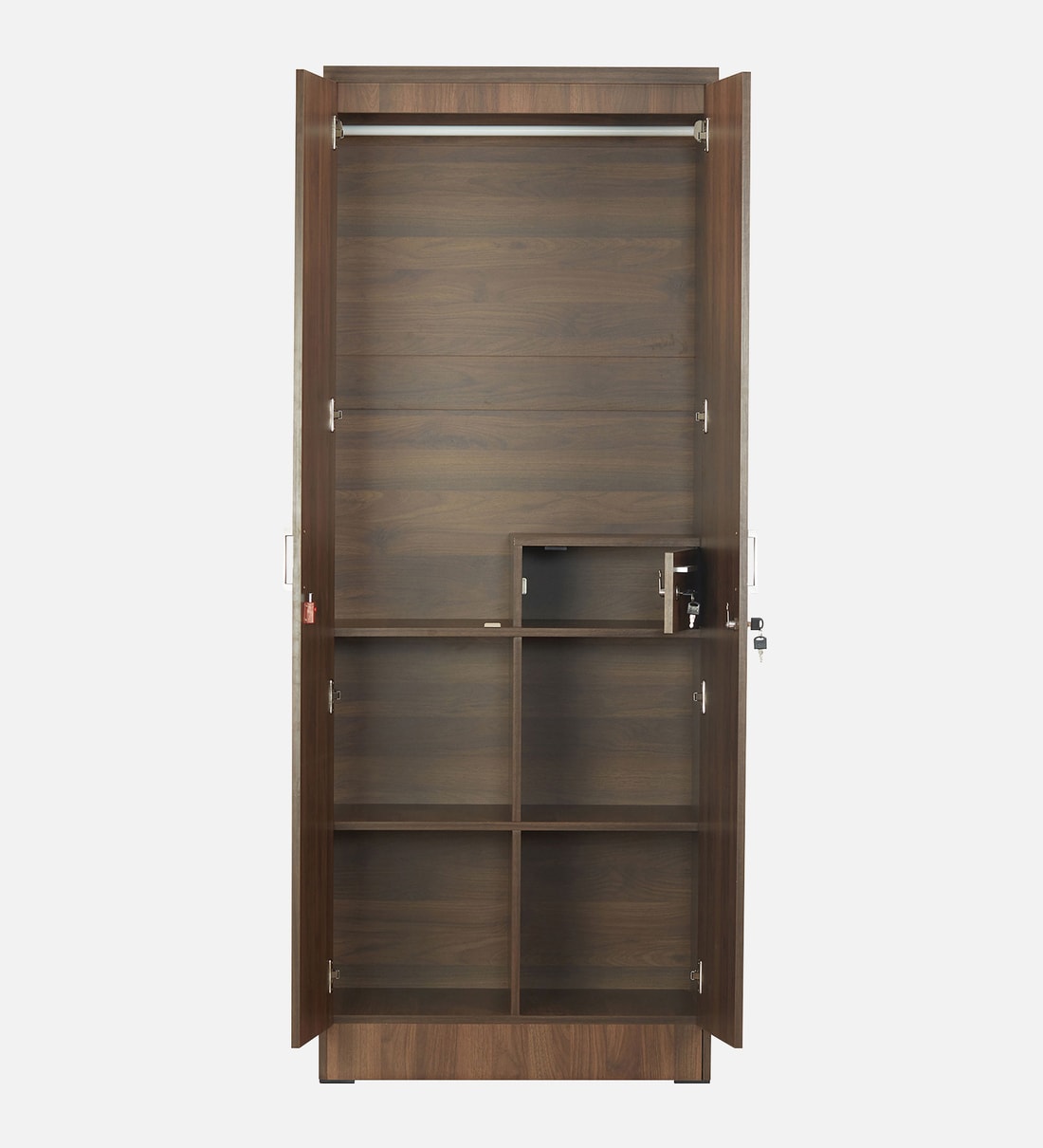 Buy Brio 2 Door Wardrobe in Walnut Finish by TADesign Online - 2 Door ...