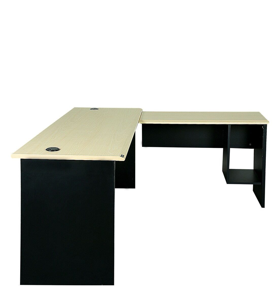 Buy Brisbane Executive Table with Side Runner In Mapple Finish by Parin