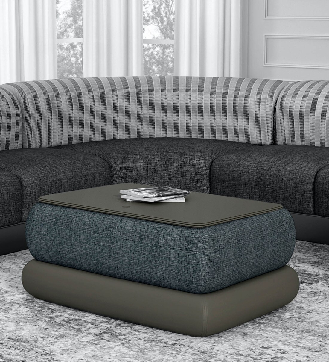 Buy Broadway V2 Coffee Table in Kohl Finish by Godrej Interio Online