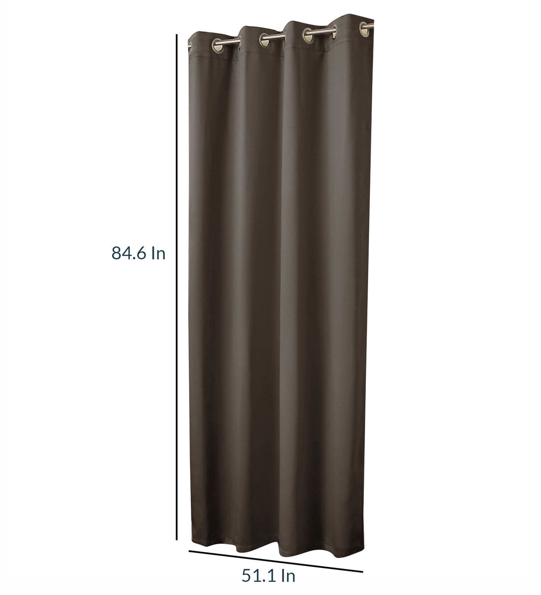 Buy Brown Solid Polyester 7 Ft Blackout Eyelet Door Curtains (Set of 2) by  ROSARAHOME at 55% OFF by ROSARAHOME | Pepperfry