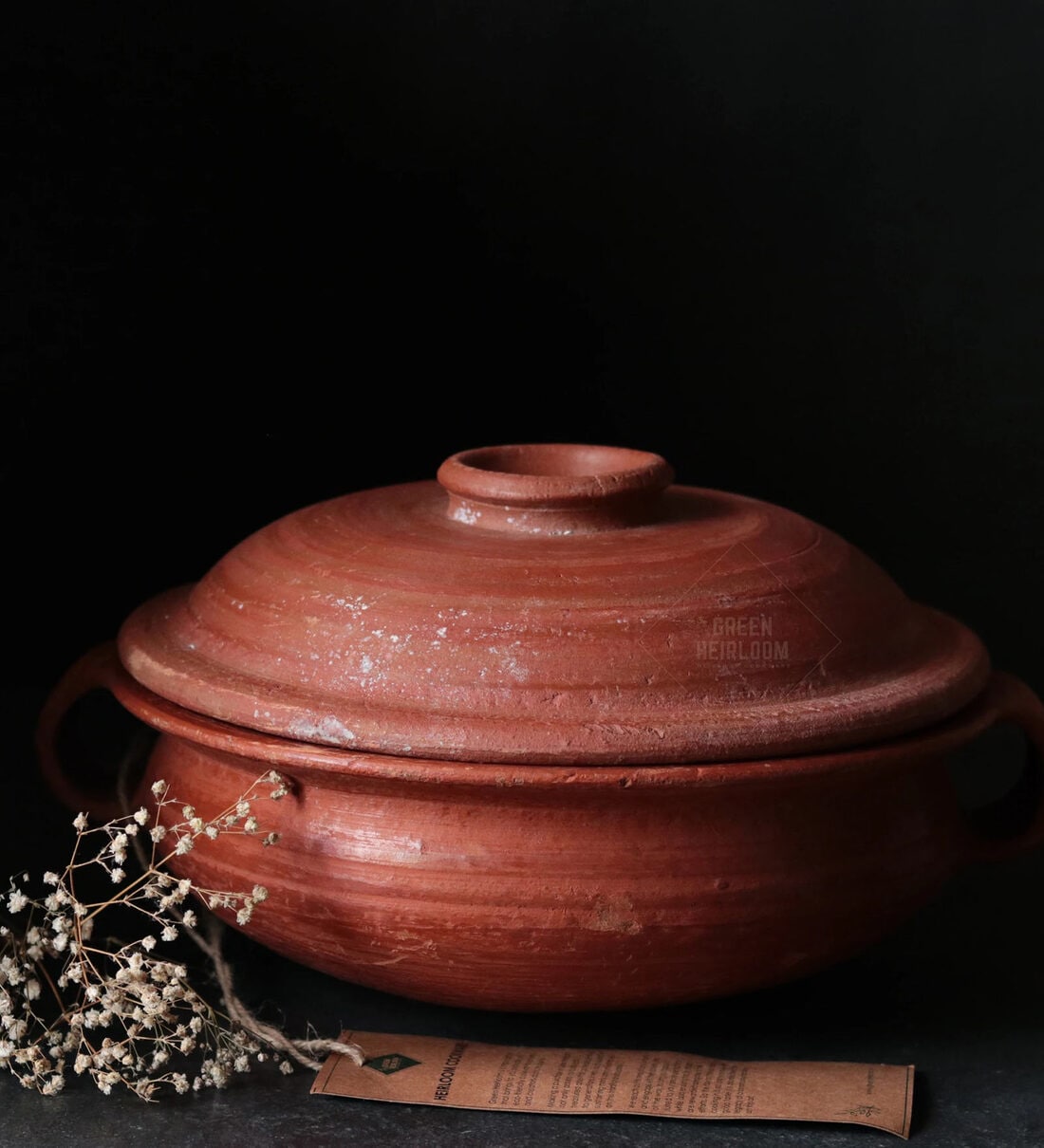 Reddish Brown Clay Biryani Pot (1.5 Liter)