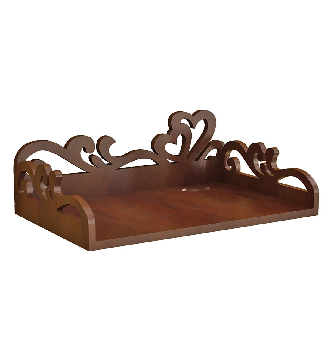 Buy Engineered Wood Set Top Box Holder in Brown Colour By Home Sparkle