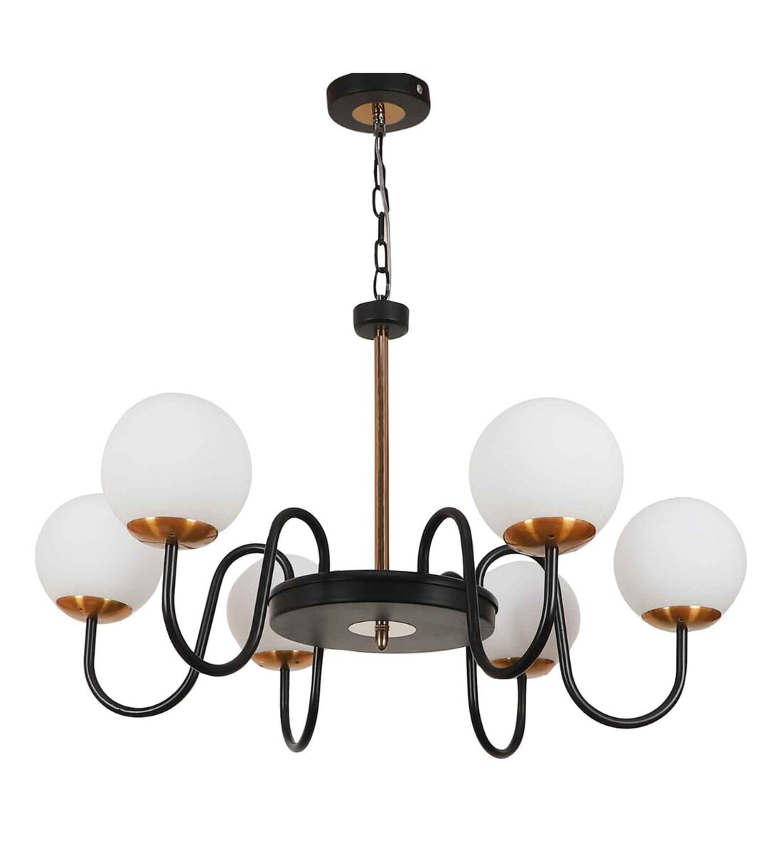 Buy Brown Glass Hybrid Chandelier by LEARC Designer Lighting Online