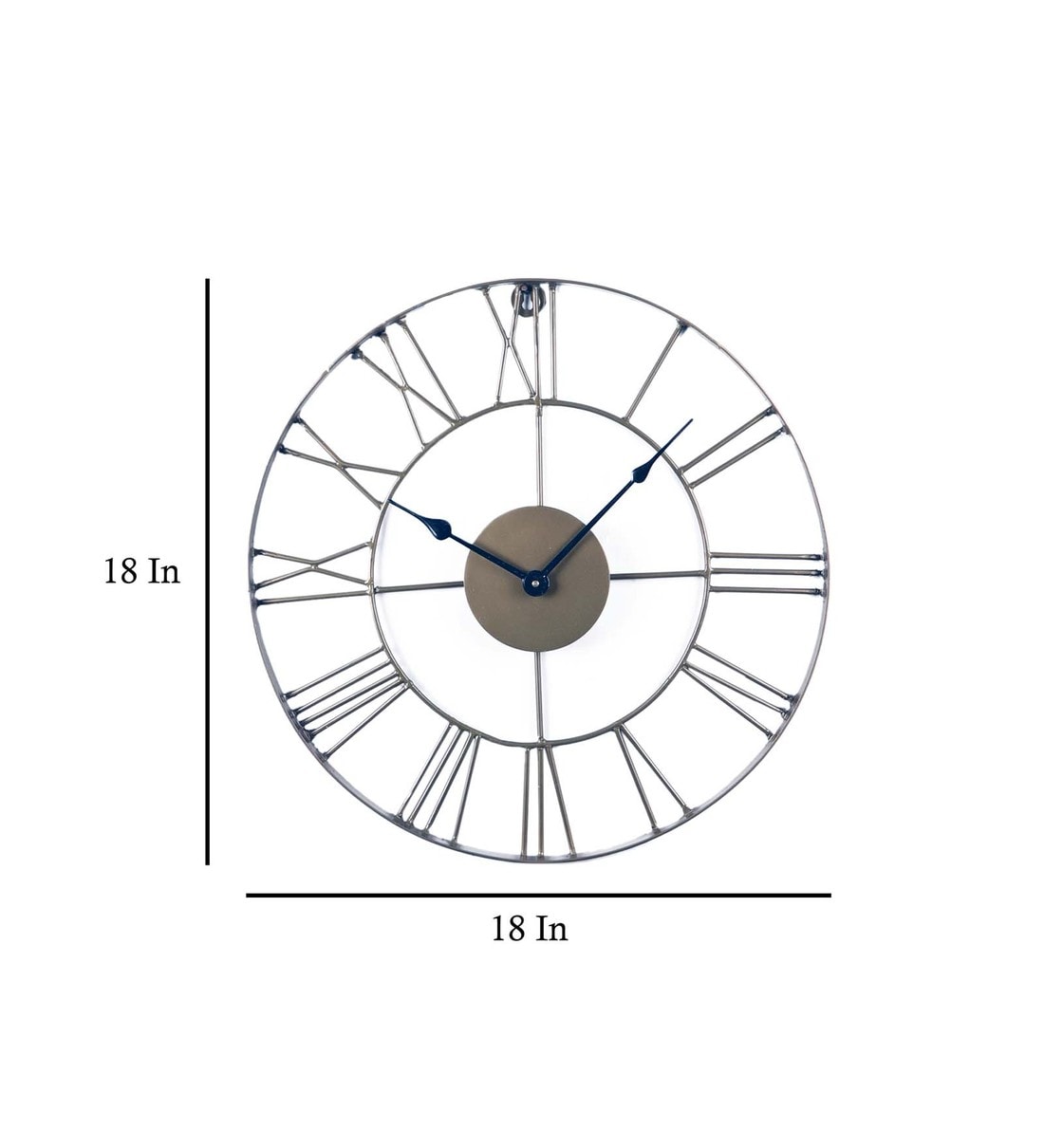 Buy Brown Metal Analog Wall Clock Online Vintage Wall Clocks Wall