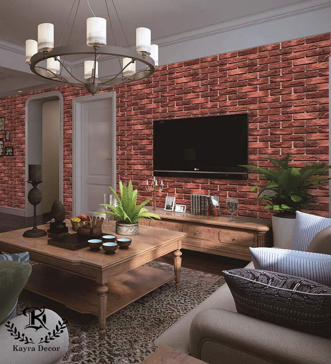 Buy Brown Non Woven Modern 3d Brick Design Wallpaper By Kayra Decor Online 3d Wallpapers Furnishings Home Decor Pepperfry Product