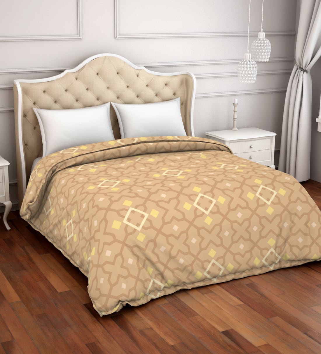 Buy Polyester Double Bed Dohar Reversible by Welspun Polyester 120 GSM