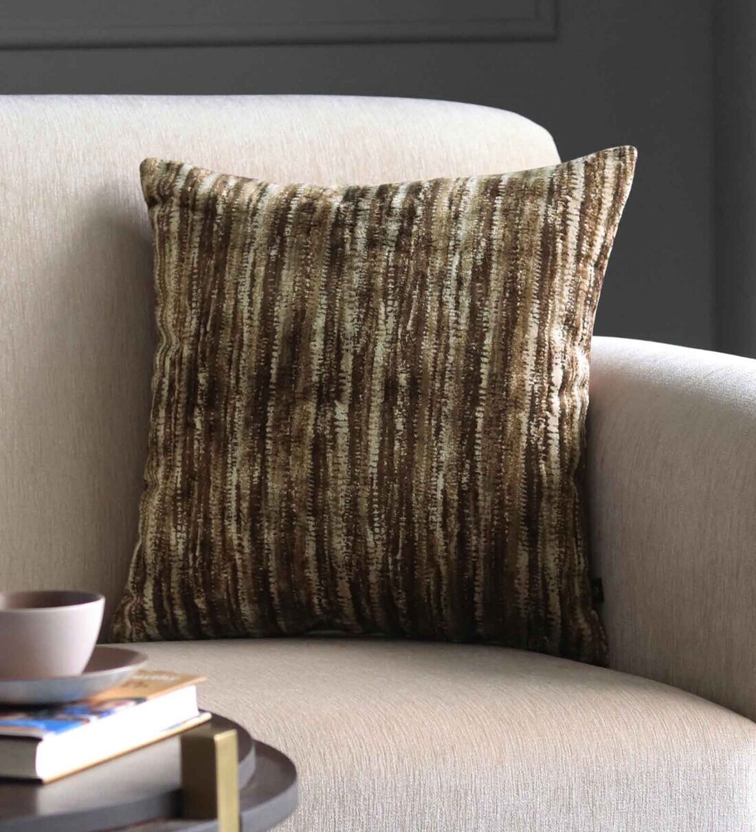 Buy Brown Polyviscose Abstract 16x16 inches Cushion Cover by GM Fabrics at 54 OFF by GM Fabrics