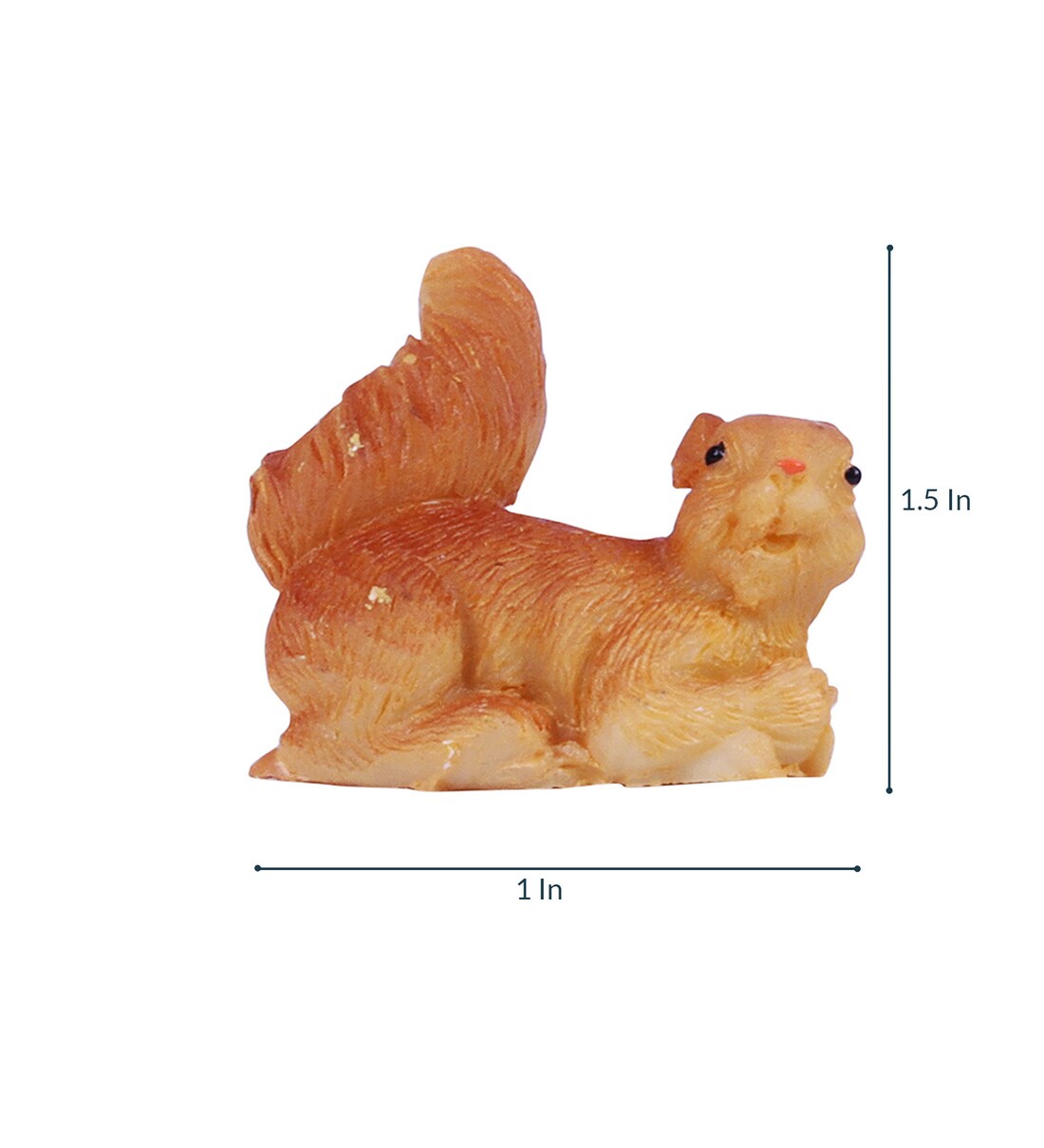 Buy Brown Resin Squirrels Artificial Bird & Animal Set of 4 by