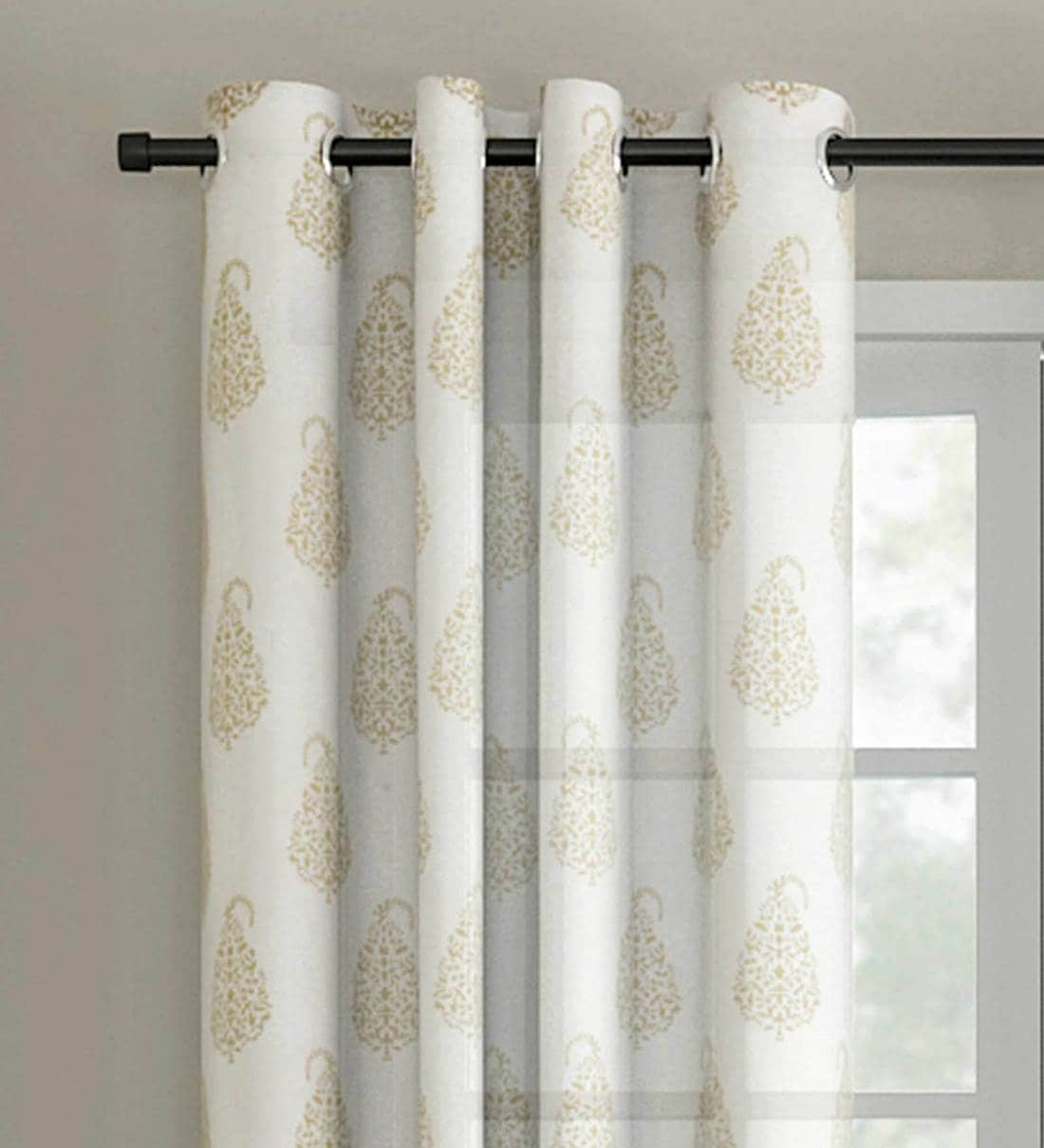 Buy Cotton Sheer 9 Feet Eyelet Curtain By Soumya Online Traditional Curtains And Drapes Curtains And Drapes Furnishings Pepperfry Product