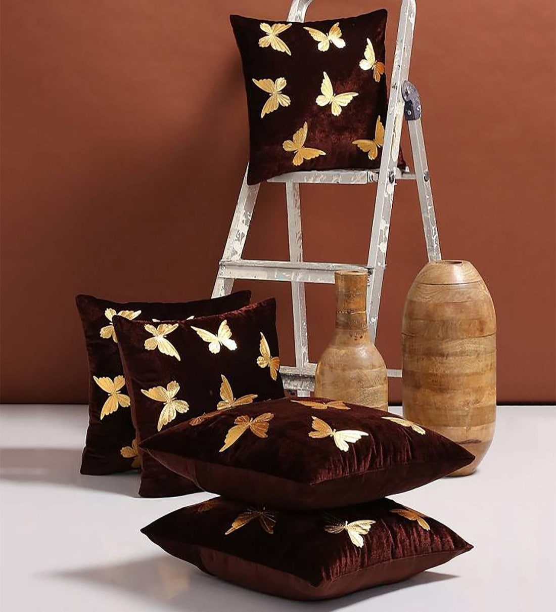 brown cushion covers