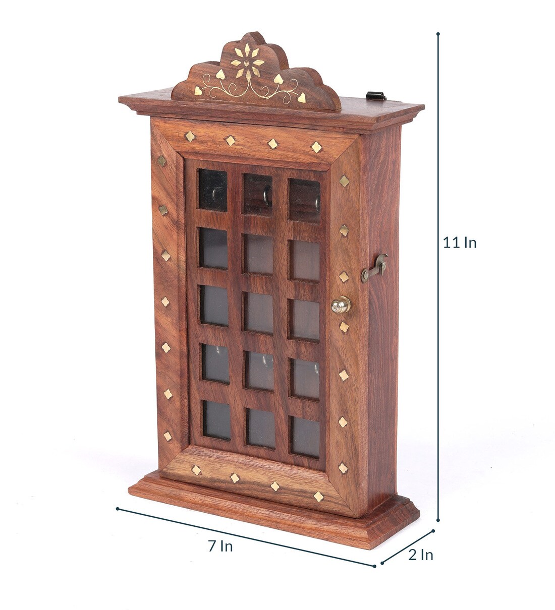 Buy Brown Wood Key Holder by Weald Heritage Online Traditional Key