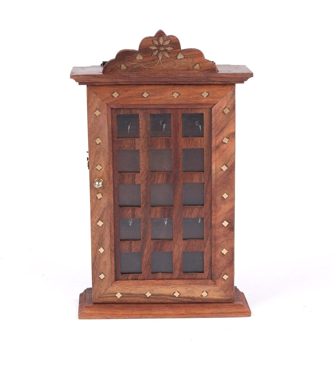 Buy Brown Wood Key Holder by Weald Heritage Online Traditional Key