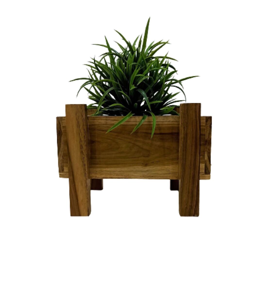 Buy Brown Wooden Planter Stand By Teakwoodkraft Online Floor Planters