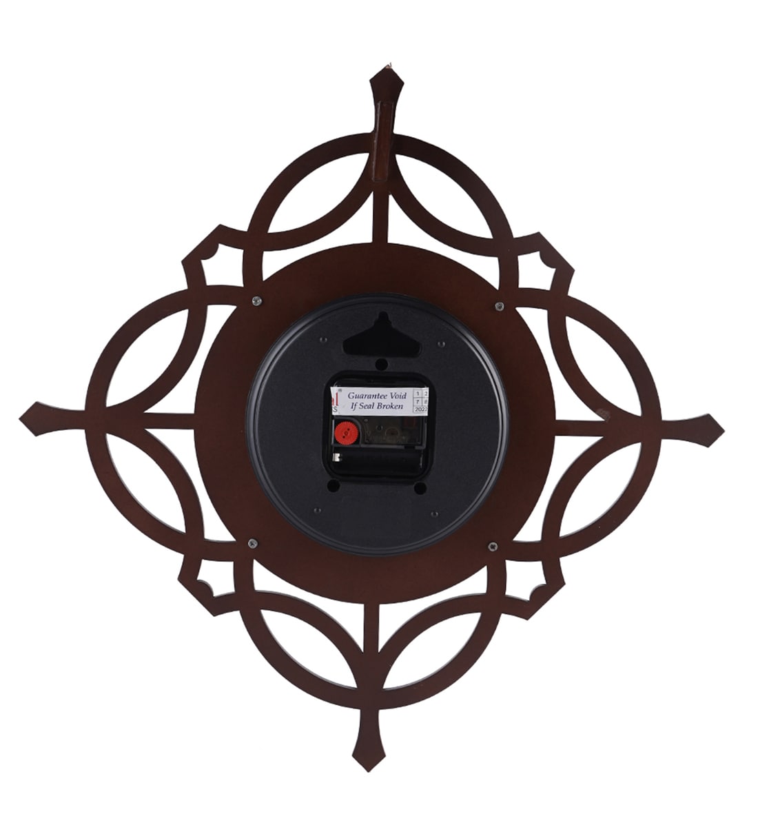 Buy Brown Wooden Silent Sweep Mechanism Wall Clock By Safal Quartz