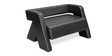 Bradd Leatherette 2 Seater Sofa in Black Colour