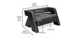 Bradd Leatherette 2 Seater Sofa in Black Colour