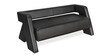 Bradd Leatherette  3 Seater Sofa in Black Colour