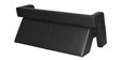 Bradd Leatherette  3 Seater Sofa in Black Colour