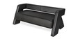 Bradd Leatherette  3 Seater Sofa in Black Colour